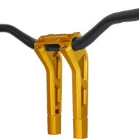 PERFORMANCE MACHINE (PM) Phatbar & Riser Kit - Internal Wiring - 9" - Gold Ops 0208-2195M-SMG