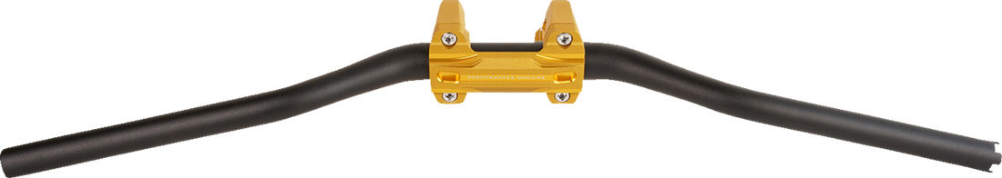 PERFORMANCE MACHINE (PM) Phatbar & Riser Kit - Internal Wiring - 9" - Gold Ops 0208-2195M-SMG