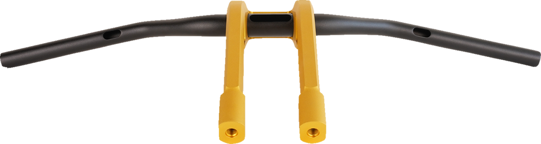 PERFORMANCE MACHINE (PM) Phatbar & Riser Kit - Internal Wiring - 9" - Gold Ops 0208-2195M-SMG