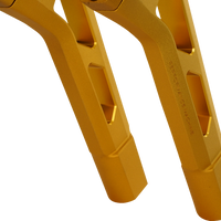 PERFORMANCE MACHINE (PM) Phatbar & Riser Kit - Internal Wiring - 9" - Gold Ops 0208-2195M-SMG