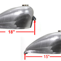 38-0019 - Chopper Style 2.5 Gallon Gas Tank by Wyatt Gatling