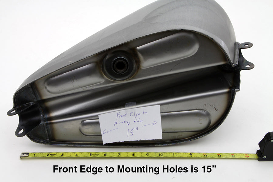 38-0019 - Chopper Style 2.5 Gallon Gas Tank by Wyatt Gatling