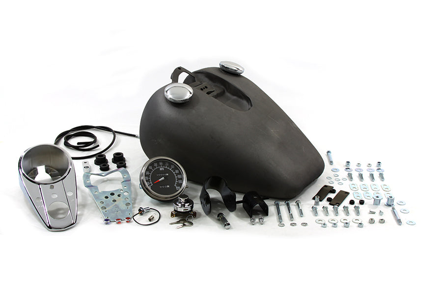 38-0075 - Bobbed 3.2 Gallon Gas Tank Kit by V-Twin