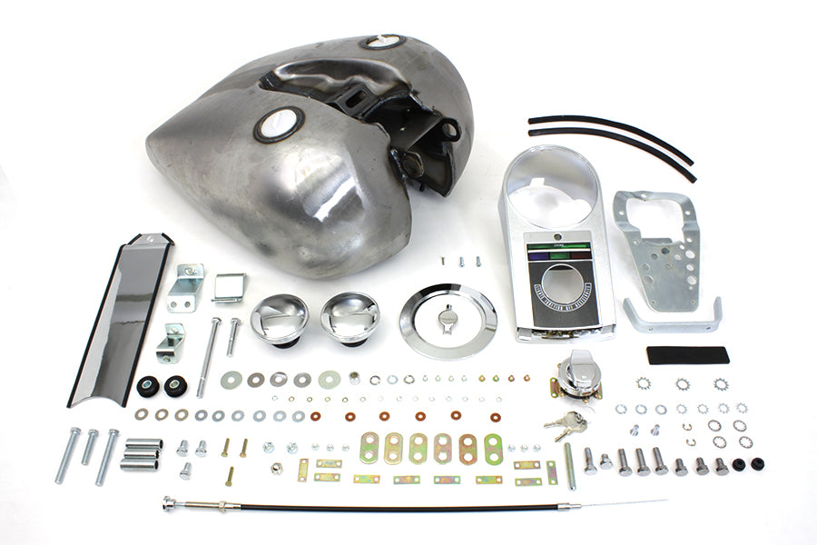 38-0178 - Bobbed 4.0 Gallon Gas Tank Kit by V-Twin
