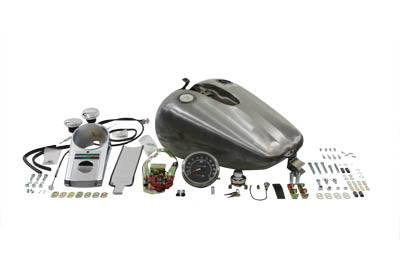 38-0186 - Bobbed 4.0 Gallon Gas Tank Kit by Wyatt Gatling