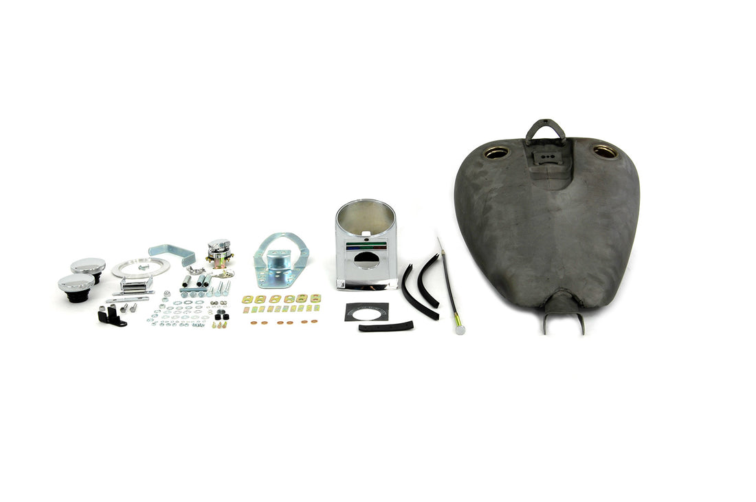 38-0191 - Bobbed 3.2 Gallon Gas Tank Kit by V-Twin