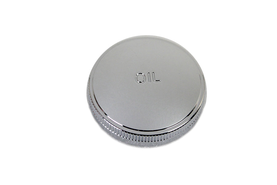 38-0306 - 45 inch W/G Chrome Oil Cap by V-Twin