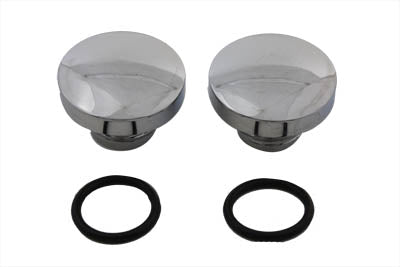 38-0360 - Tall Style Billet Vented and Non-Vented Gas Cap Set by Wyatt Gatling