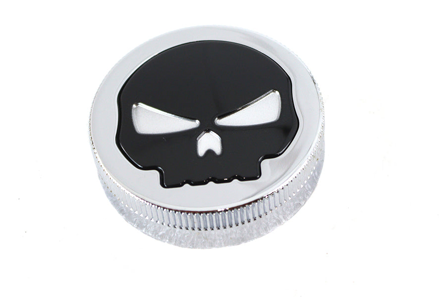 38-0617 - Chrome Skull Style Vented Gas Cap by Wyatt Gatling