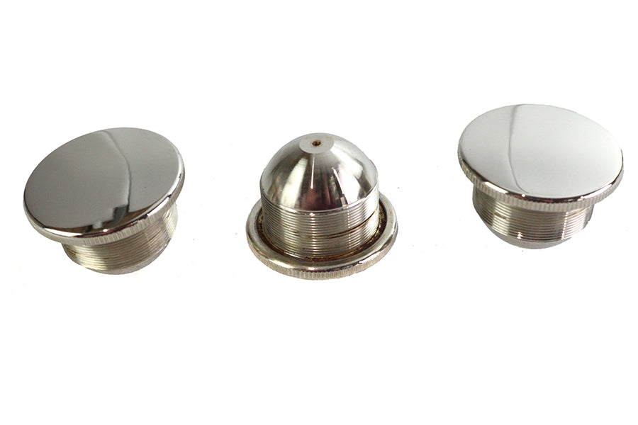38-0641 - JD Gas Cap Set Vented Nickel Plated by Wyatt Gatling