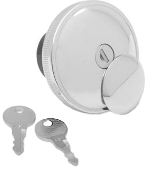 38-0656 - Vented Locking Gas Cap Chrome by Wyatt Gatling