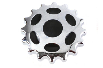 Sprocket Gas Cap Vented Chrome