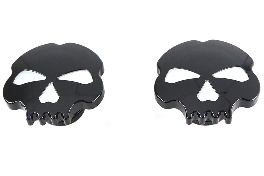 38-0780 - Skull Style Gas Cap Set Black by Wyatt Gatling