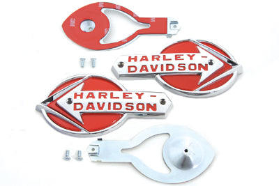 38-0800 - Gas Tank Emblems with Red Lettering by Wyatt Gatling