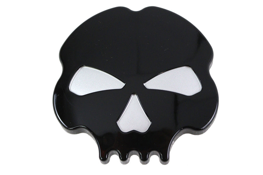 38-0964 - Skull Left Side Gas Cap Black by Wyatt Gatling