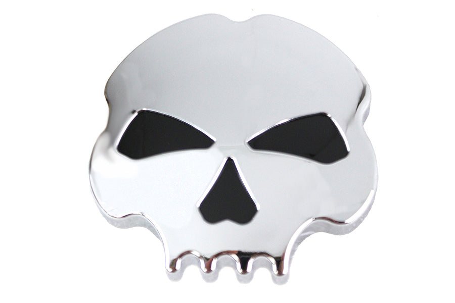 38-0987 - Skull Left Side Gas Cap Chrome by Wyatt Gatling