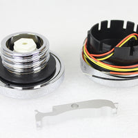 38-0991 - Chrome LED Smooth Style Fuel Gauge and Filler Cap Set by Wyatt Gatling