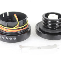 38-0992 - Black LED Smooth Style Fuel Gauge and Filler Cap Set by Wyatt Gatling