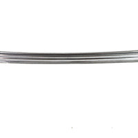 Large Ribbed Emblem Trim Stainless Steel