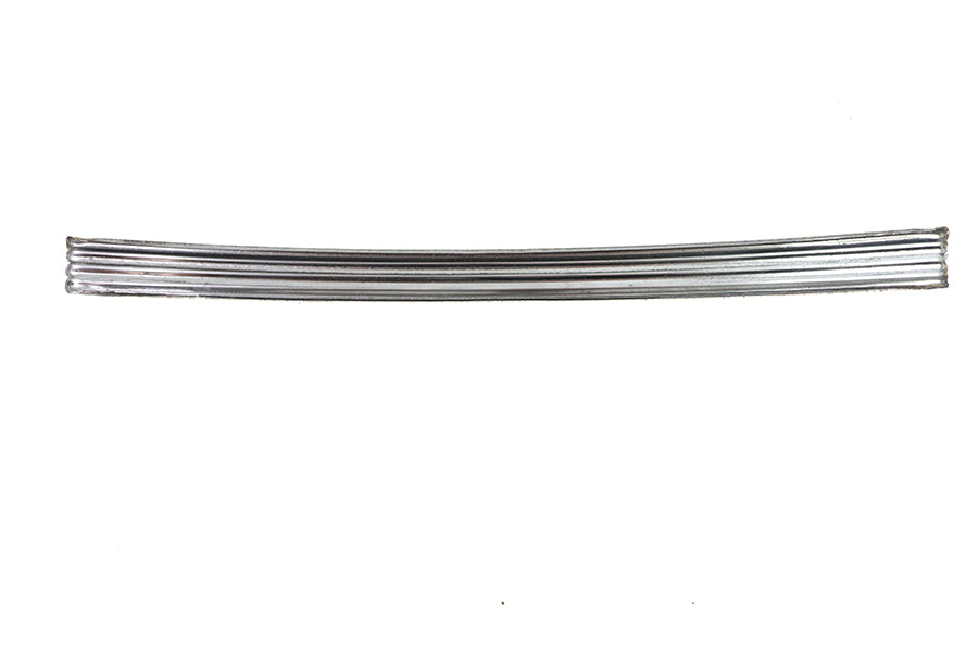 Large Ribbed Emblem Trim Stainless Steel