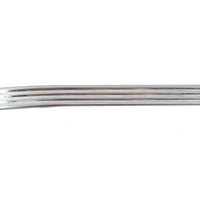 Small Ribbed Emblem Trim Stainless Steel