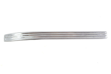 Small Ribbed Emblem Trim Stainless Steel