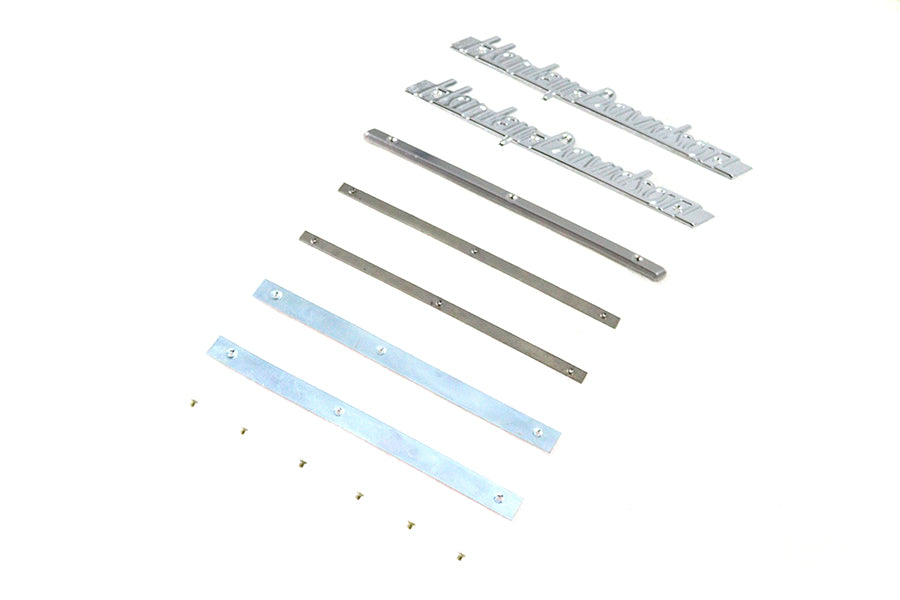 1951-1954 Emblem Kit with Strips Stainless Steel