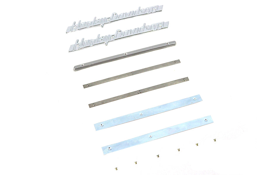 1951-1954 Emblem Kit with Strips Stainless Steel