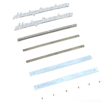 1951-1954 Emblem Kit with Strips Stainless Steel