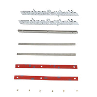 1951-1954 Emblem Kit with Strips Stainless Steel