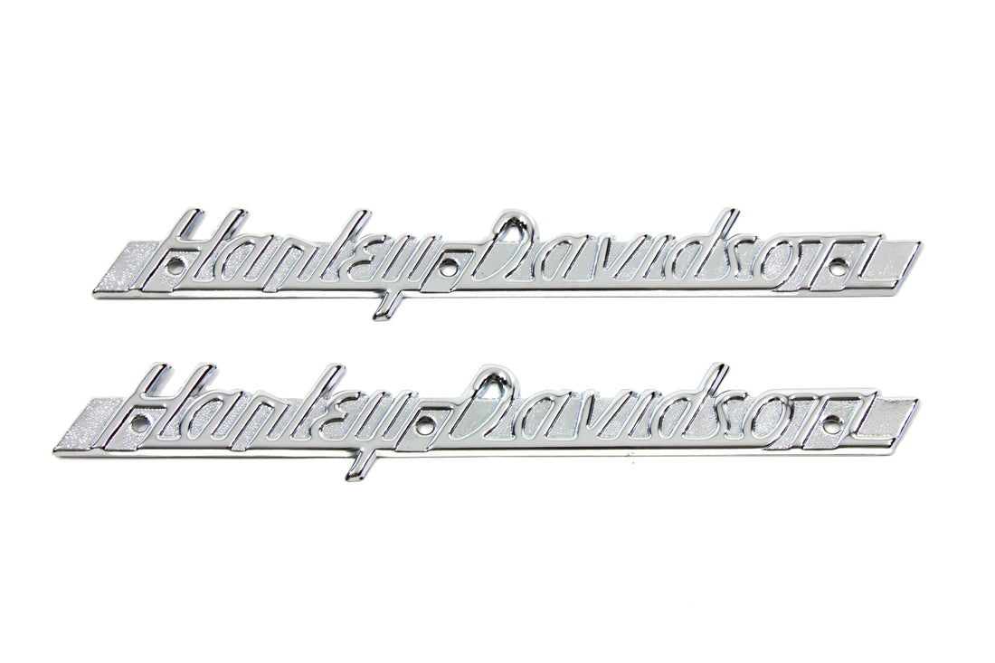 38-6694 - OE Emblem Set with Chrome Lettering by V-Twin