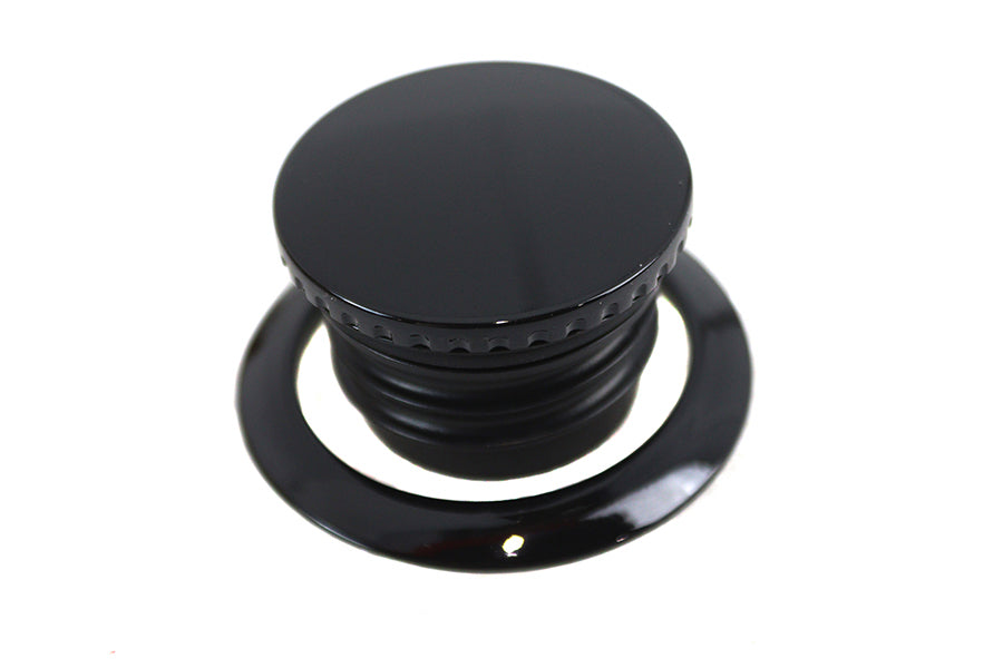 38-7062 - Flush Mount Gas Cap Black by V-Twin