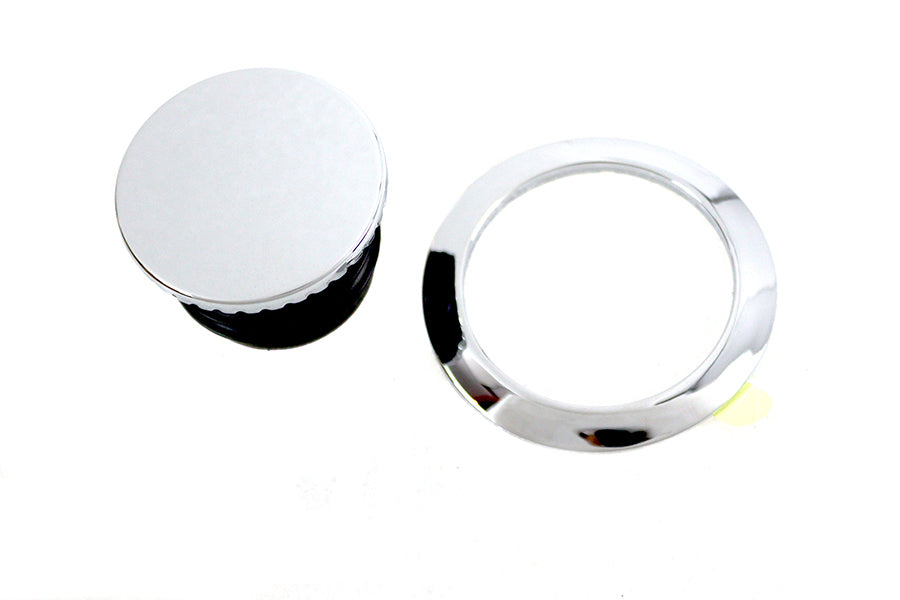 38-7063 - Flush Mount Gas Cap Chrome by V-Twin