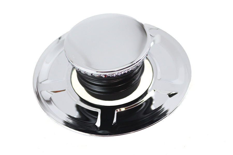 38-7065 - Flush Mount Gas Cap Chrome by V-Twin