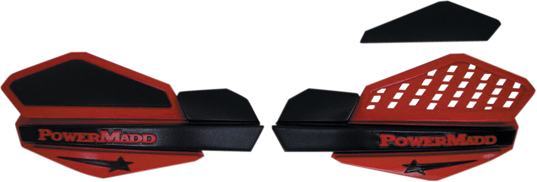 POWERMADD Star Series Handguards - Red/Black 34202