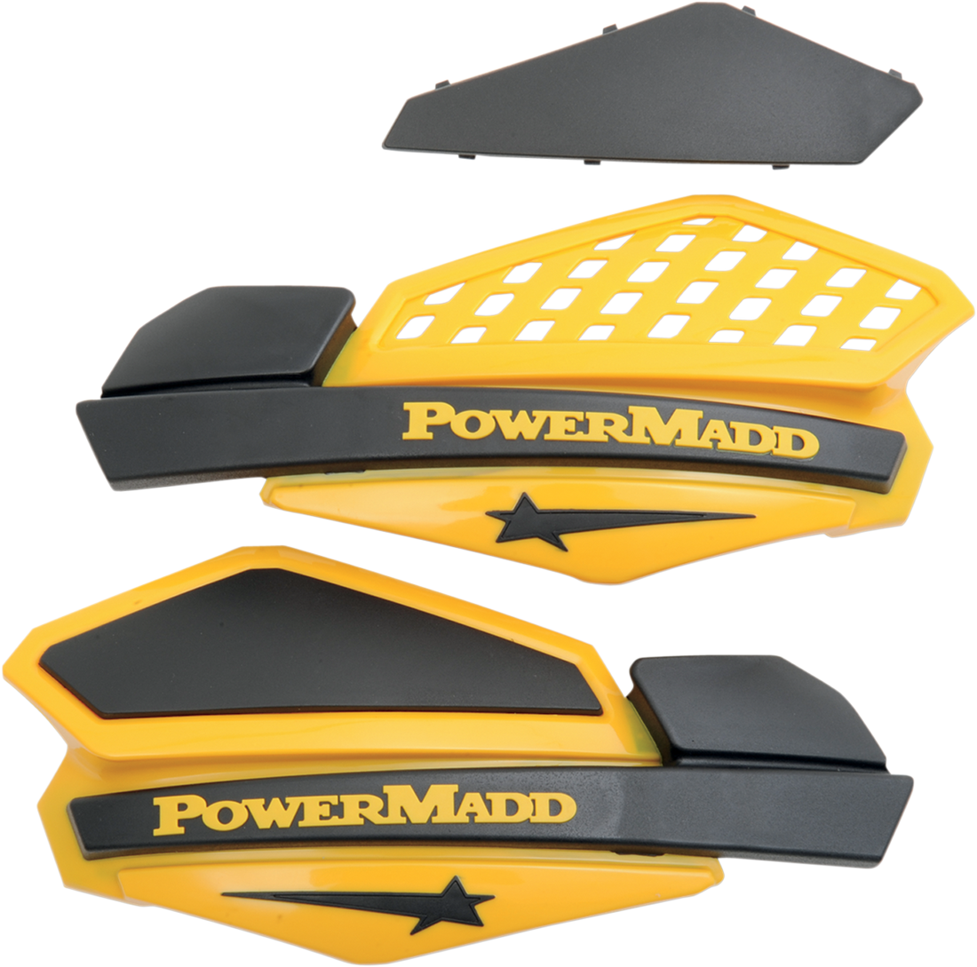 POWERMADD Star Series Handguards - Yellow/Black 34201