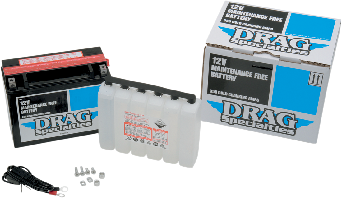 DRAG SPECIALTIES AGM Battery - YTX24HLBS DTX24HL-BS