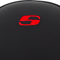 SADDLEMEN Step-Up Seat - Front Lattice Stitch - Red Stitch - FLH/FLT '08-'23 808-07B-17204