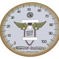 White Tin Speedometer Face