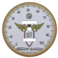 White Tin Speedometer Face