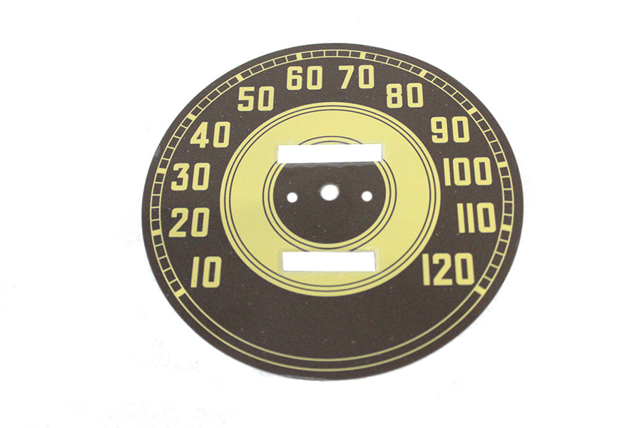 39-0053 - Olive Tin Speedometer Face by V-Twin