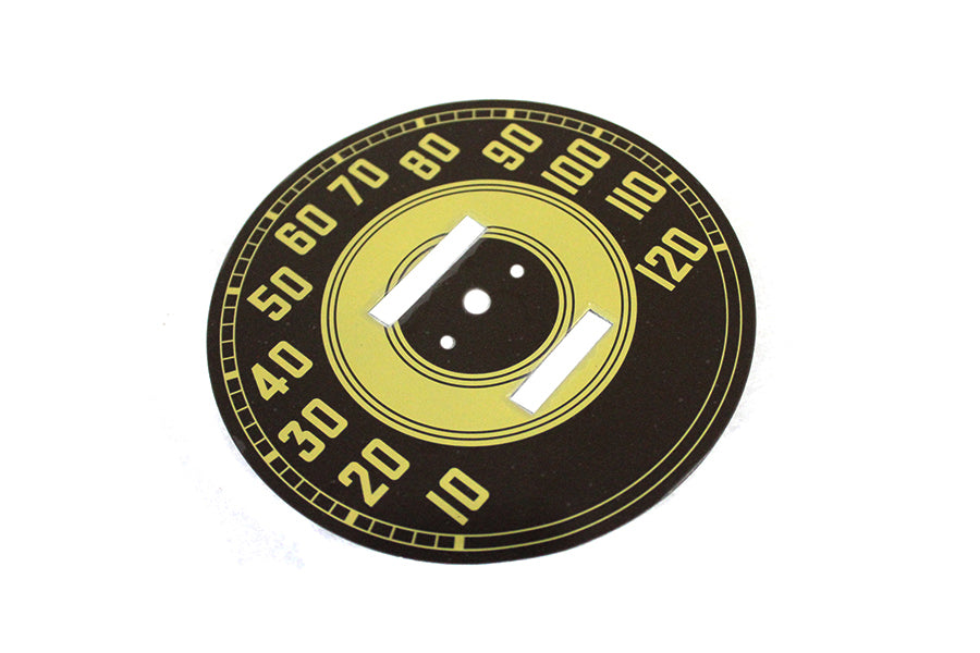 39-0053 - Olive Tin Speedometer Face by V-Twin