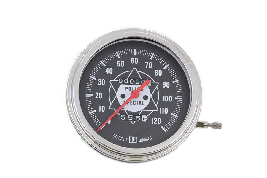 39-0070 - Speedometer with 2:1 Ratio and Red Needle by V-Twin