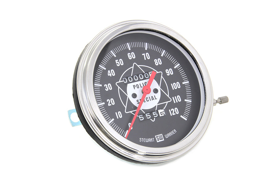 39-0070 - Speedometer with 2:1 Ratio and Red Needle by V-Twin