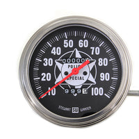 39-0071 - Speedometer with 2:1 Ratio and Red Needle by V-Twin
