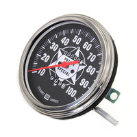 39-0071 - Speedometer with 2:1 Ratio and Red Needle by V-Twin