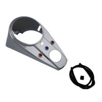 39-0110 - Chrome Three Light Dash Panel by V-Twin