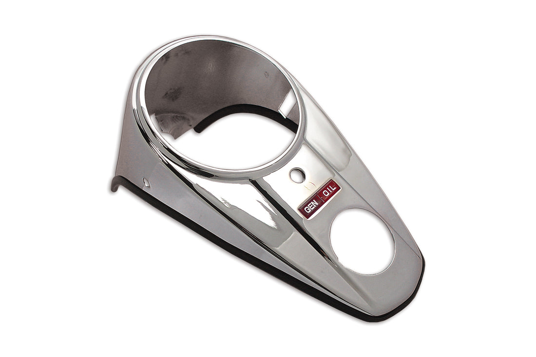 39-0111 - Chrome Two Light Dash Panel by V-Twin