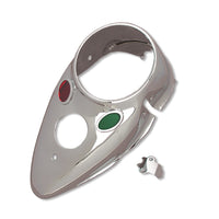39-0112 - Chrome Cateye Dash Panel by V-Twin