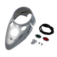 39-0112 - Chrome Cateye Dash Panel by V-Twin